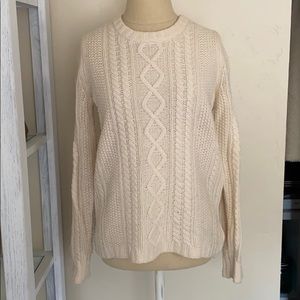 cable knit sweater